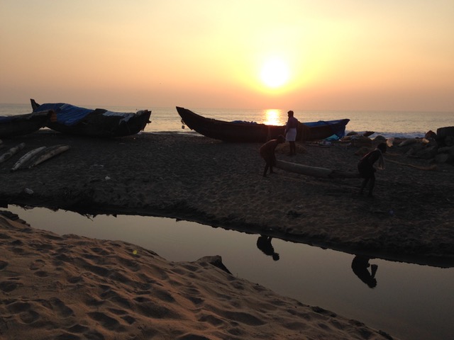 Sunset in India - retreat location